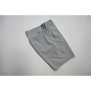 Adidas Golf Shorts Athletic Stretch Gray Performance Flat 10" INS Mens Sz 34